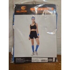 Aerobic Accessories Blue Halloween Costume Exercise Leg Warmers Theater 80s New
